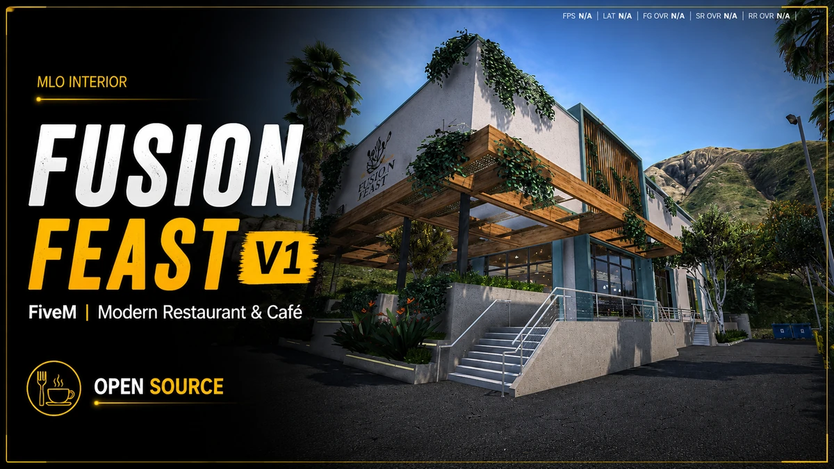 Fusion Feast V1 MLO FiveM | Modern Restaurant & Café | Open Source